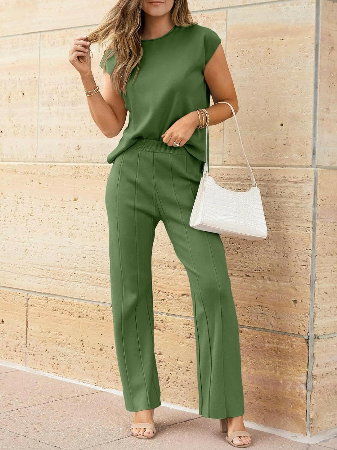 Best of Both Worlds Top and Pants Knit Set