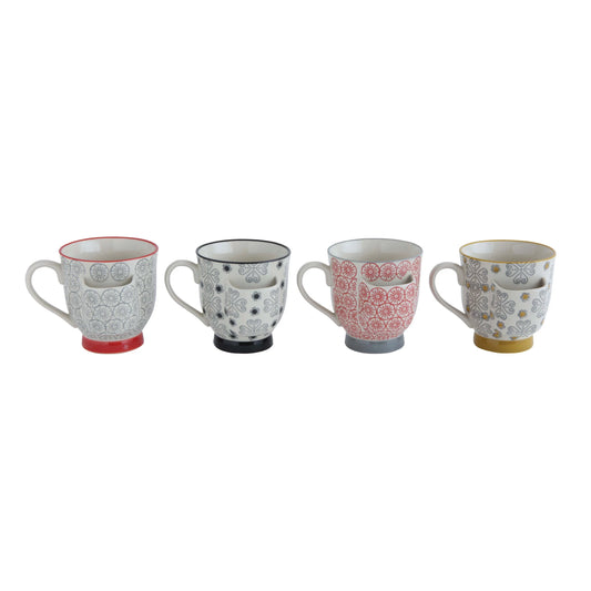 Stamped Tea Bag Holder Mug