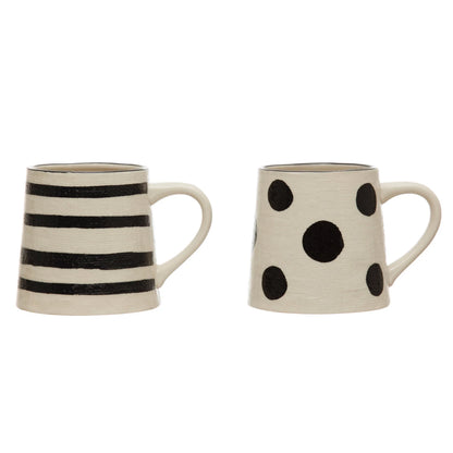 Striped Stoneware Mug