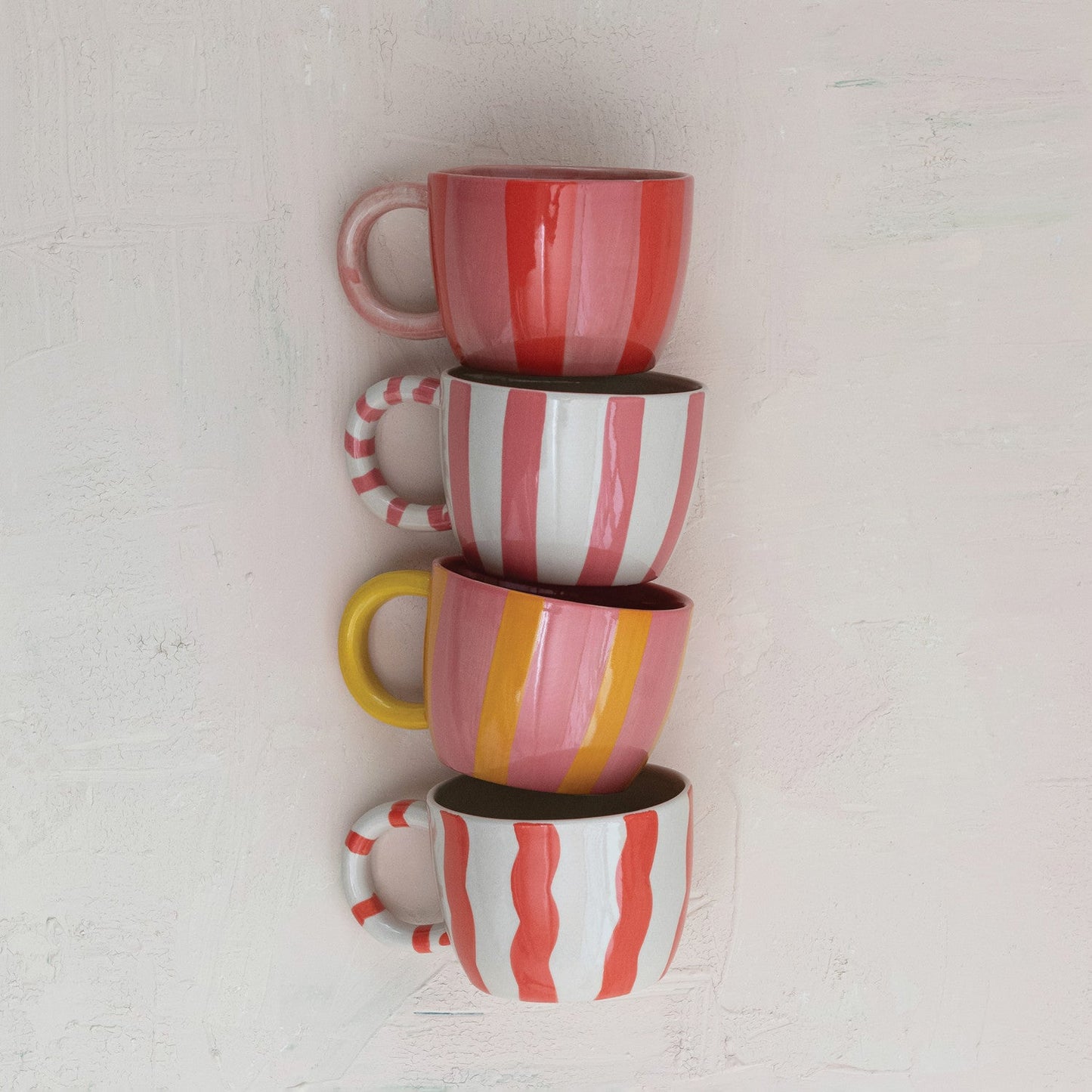 Summer Striped Stoneware Mug