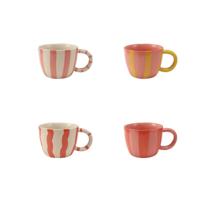 Summer Striped Stoneware Mug