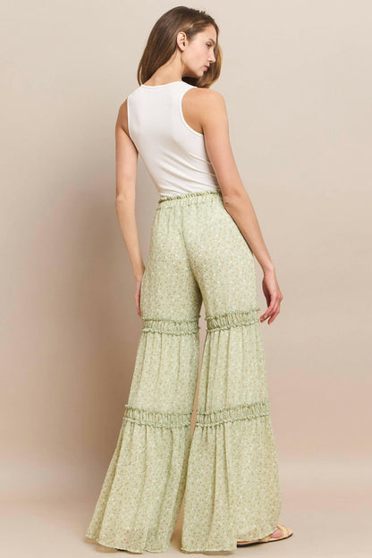 Sunset Stroll Floral Palazzo Pants