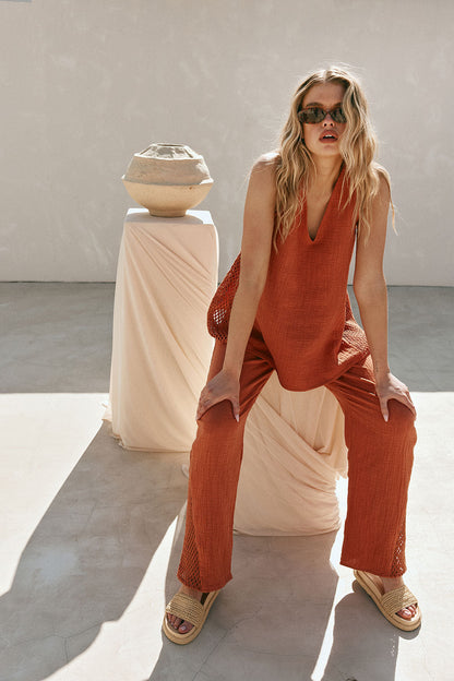 Dita Pants - Blood Orange