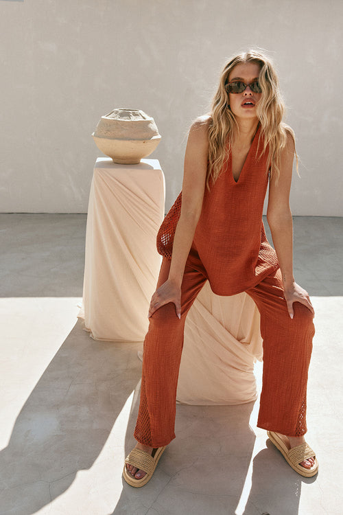 Dita Pants - Blood Orange