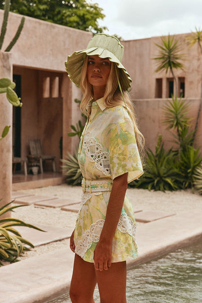 SAMPLE-Aquila Top - Fiore Festivo