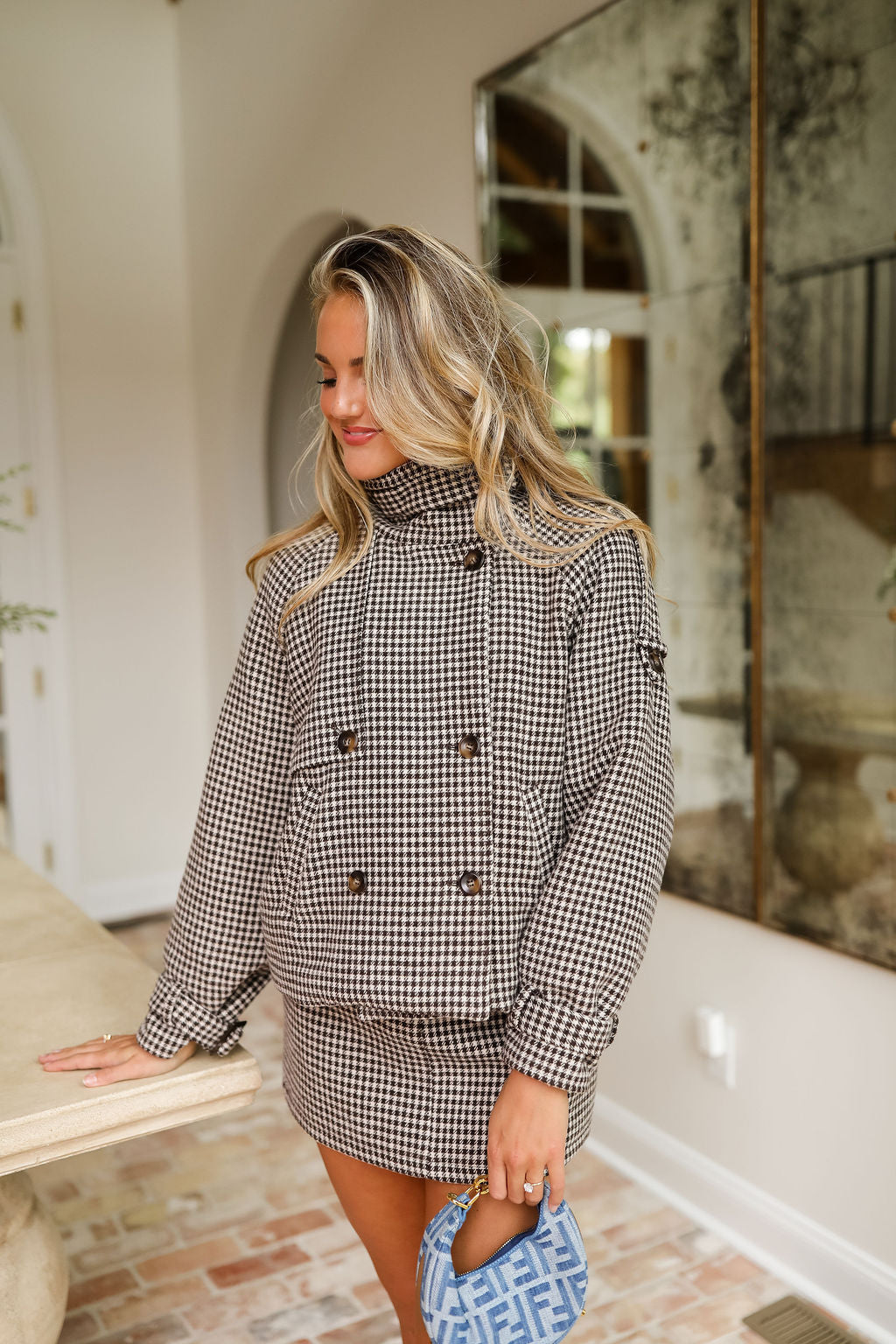 Arthur Coat - Mocha Plaid