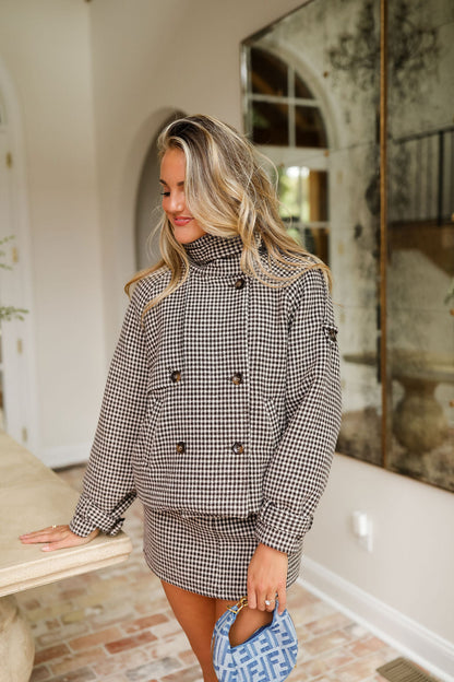 Arthur Coat - Mocha Plaid