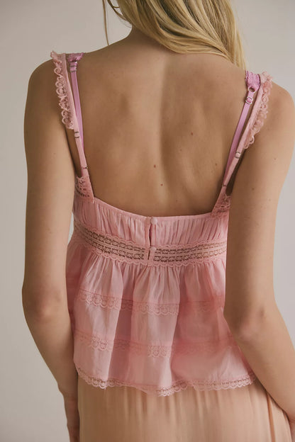 Darling Dreams Cami - Blushing Coral FREE PEOPLE
