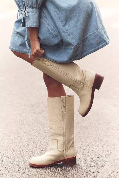 Blaze Pull-On Boots - Parchment FREE PEOPLE