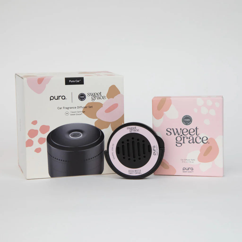 Bridgewater + Pura Car Diffuser Set with Sweet Grace