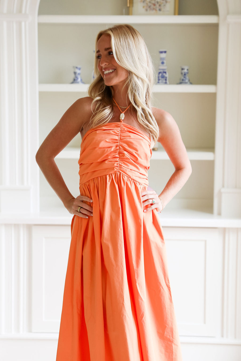 Juniper Dress - Creamsicle