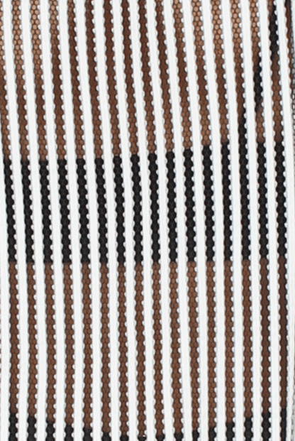 Black and White Stripe Mesh Jumper - Teegan