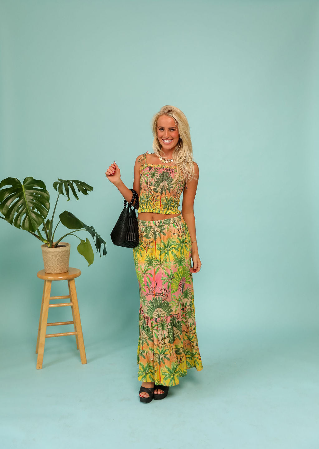 Endless Summer Tiered Skirt - Floral