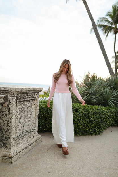 Helena Maxi Dress - Pink/Ivory