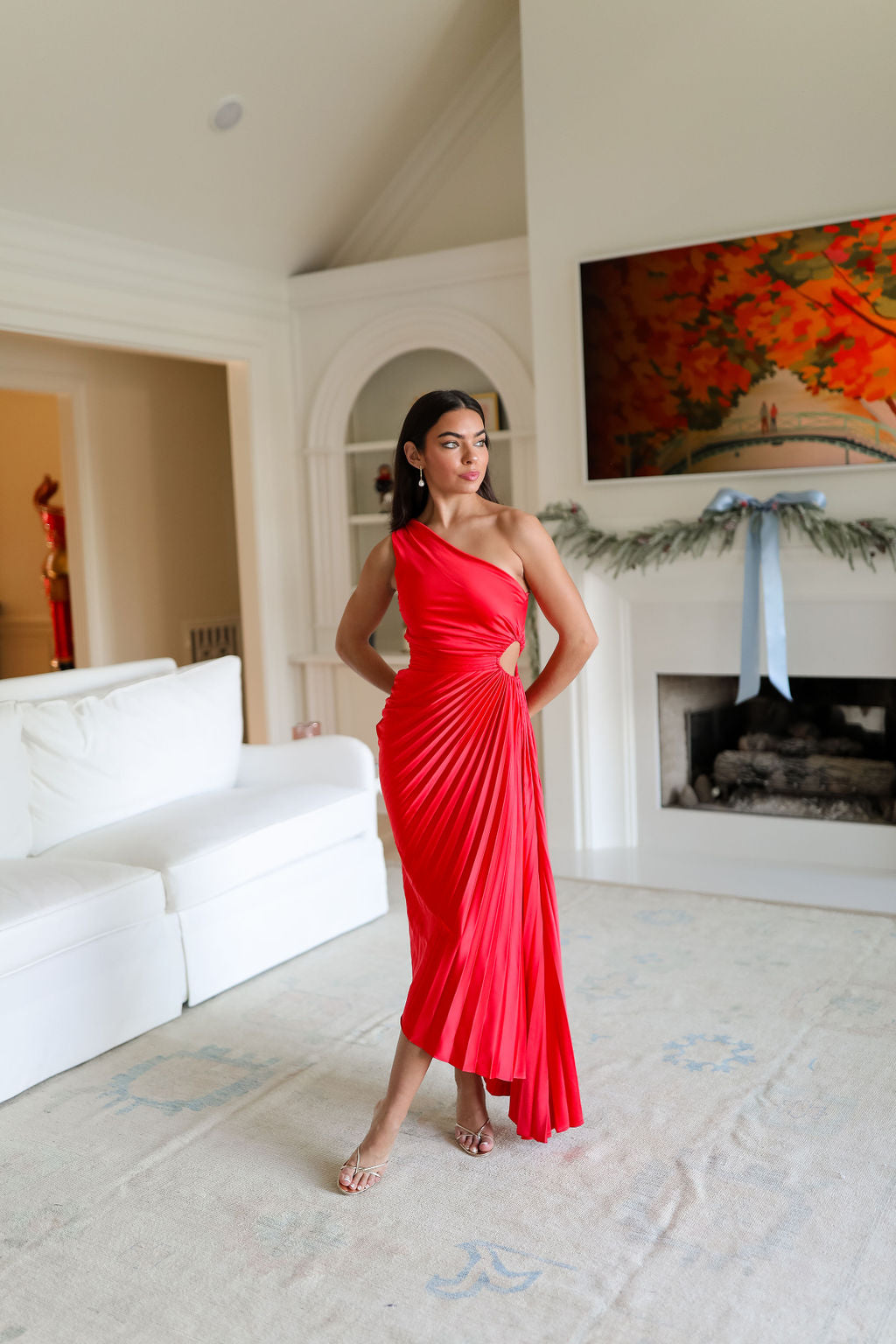 Dolled Up Maxi Dress - Blood Orange