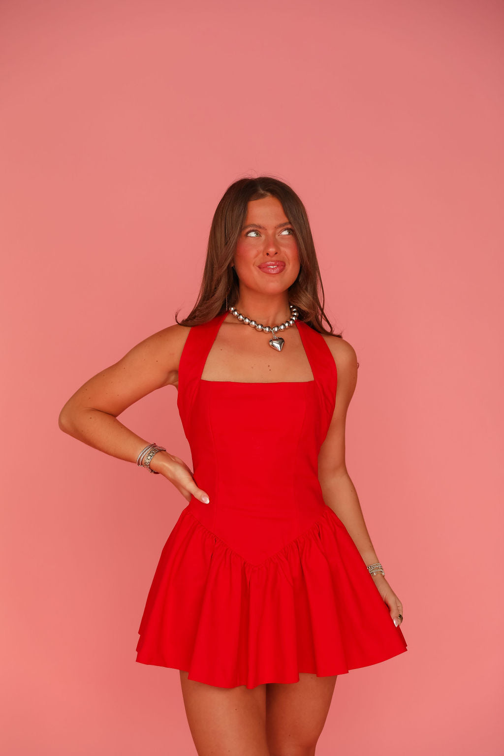 Bailey Mini Dress - Red