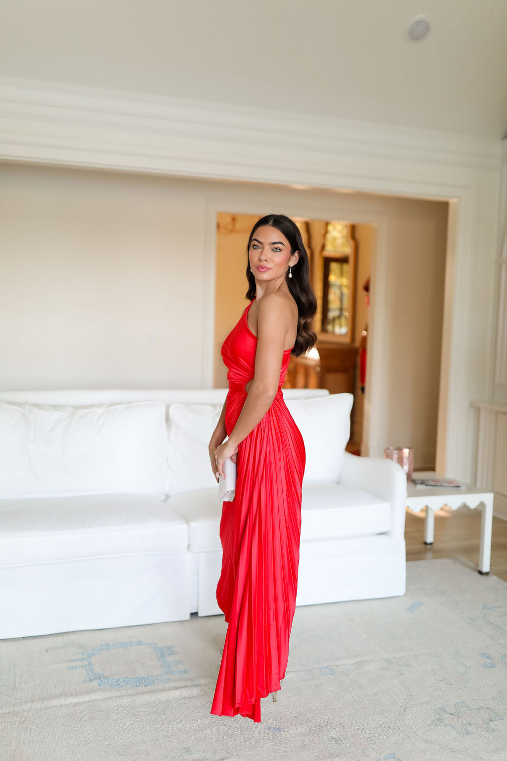 Dolled Up Maxi Dress - Blood Orange