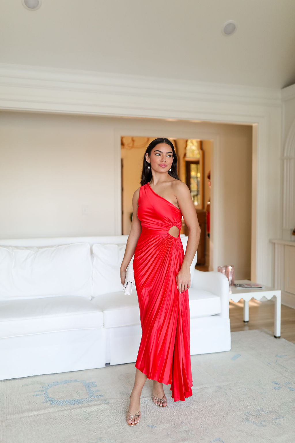 Dolled Up Maxi Dress - Blood Orange