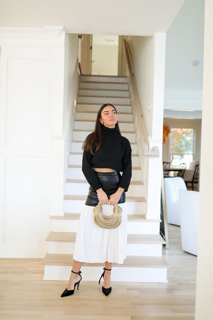 Beatrice Skirt - Black/Off White