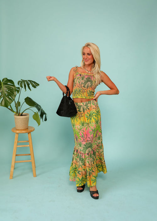 Endless Summer Shirring Top - Floral