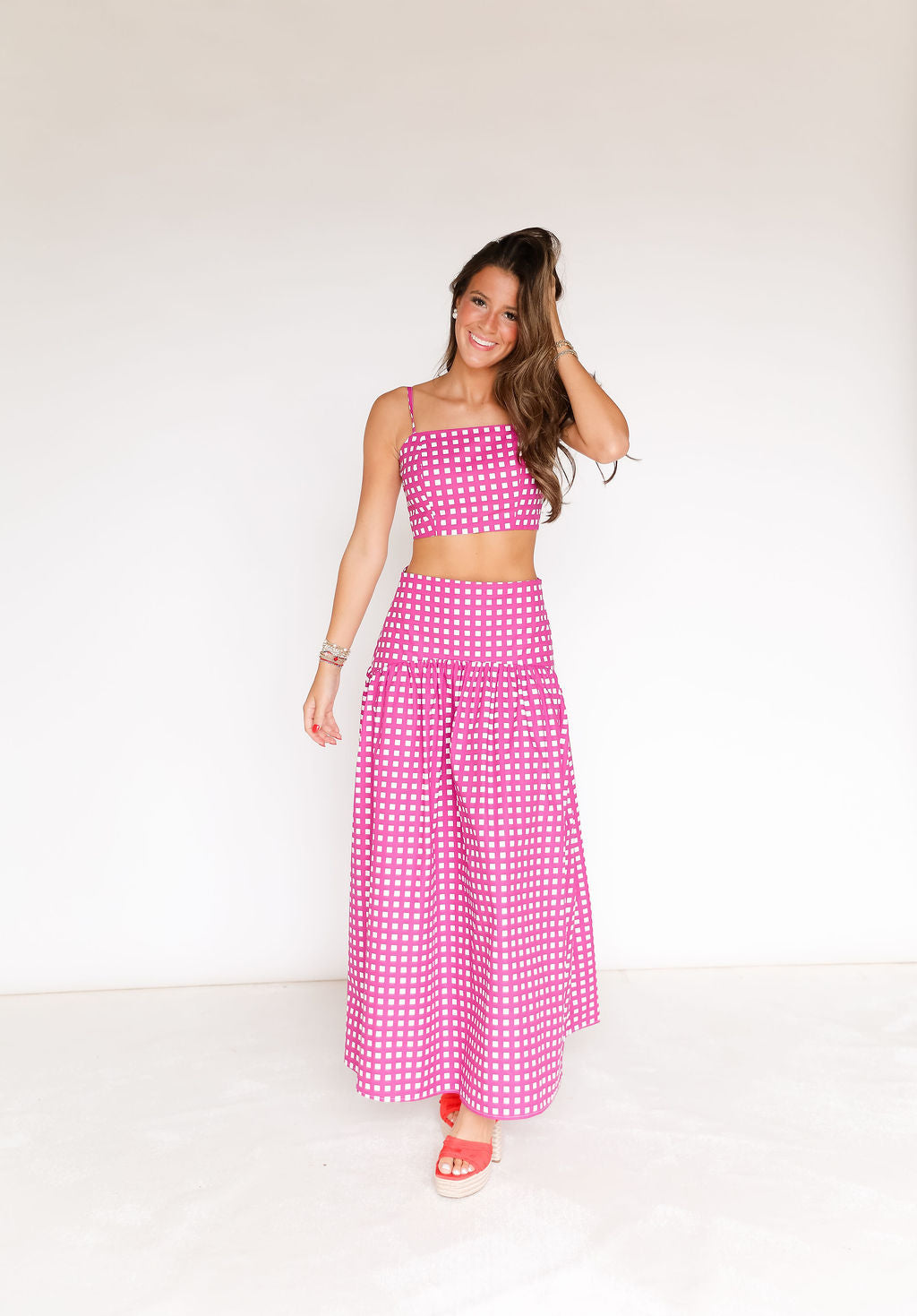 Lola Set - Magenta Check