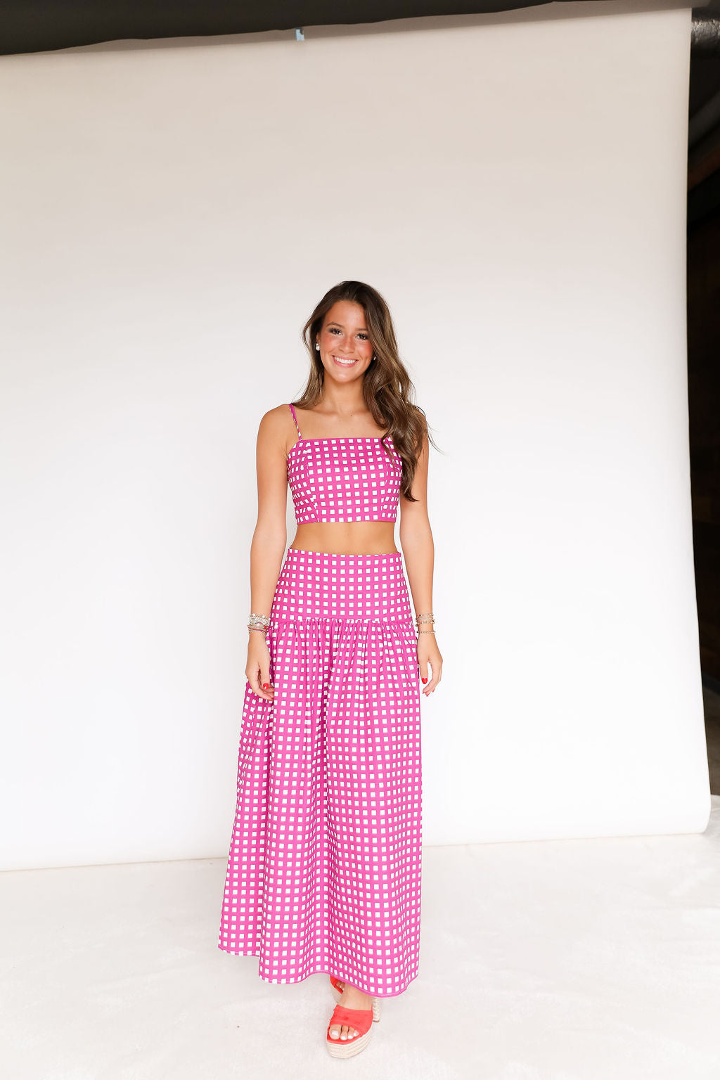 Lola Set - Magenta Check