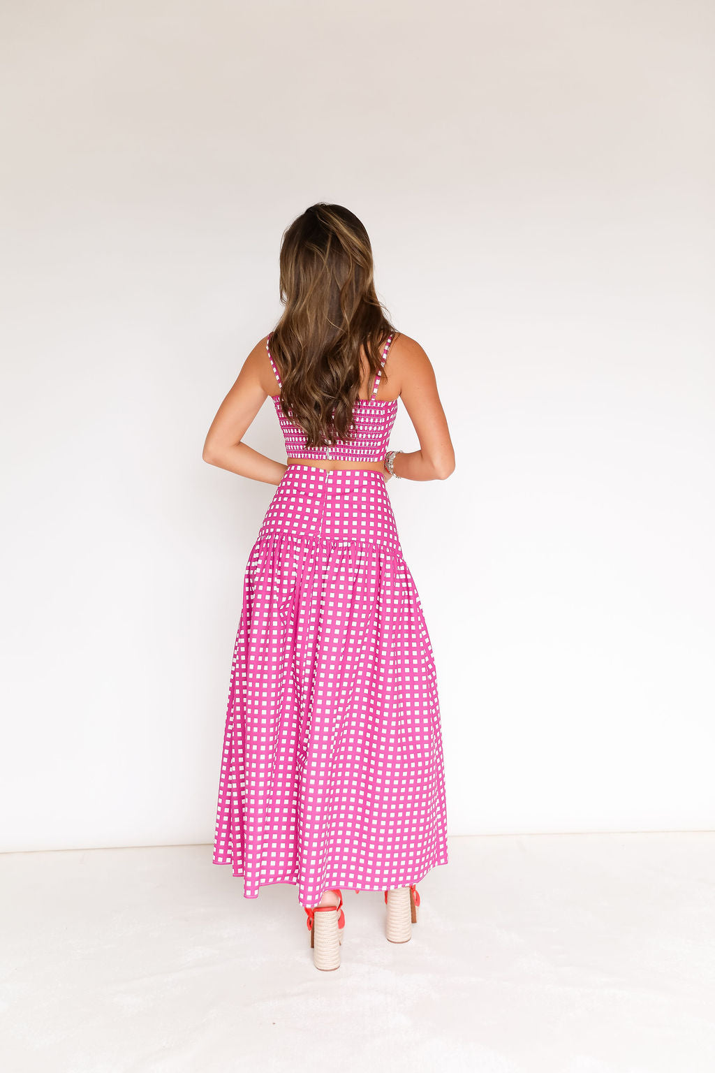 Lola Set - Magenta Check