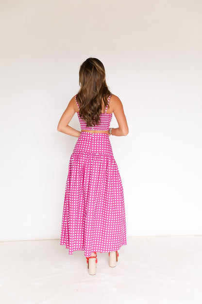 Lola Set - Magenta Check