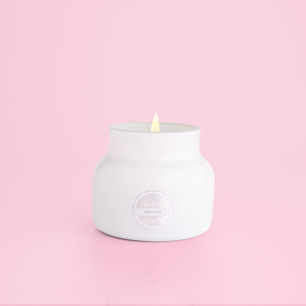 Volcano White Petite Jar Candle